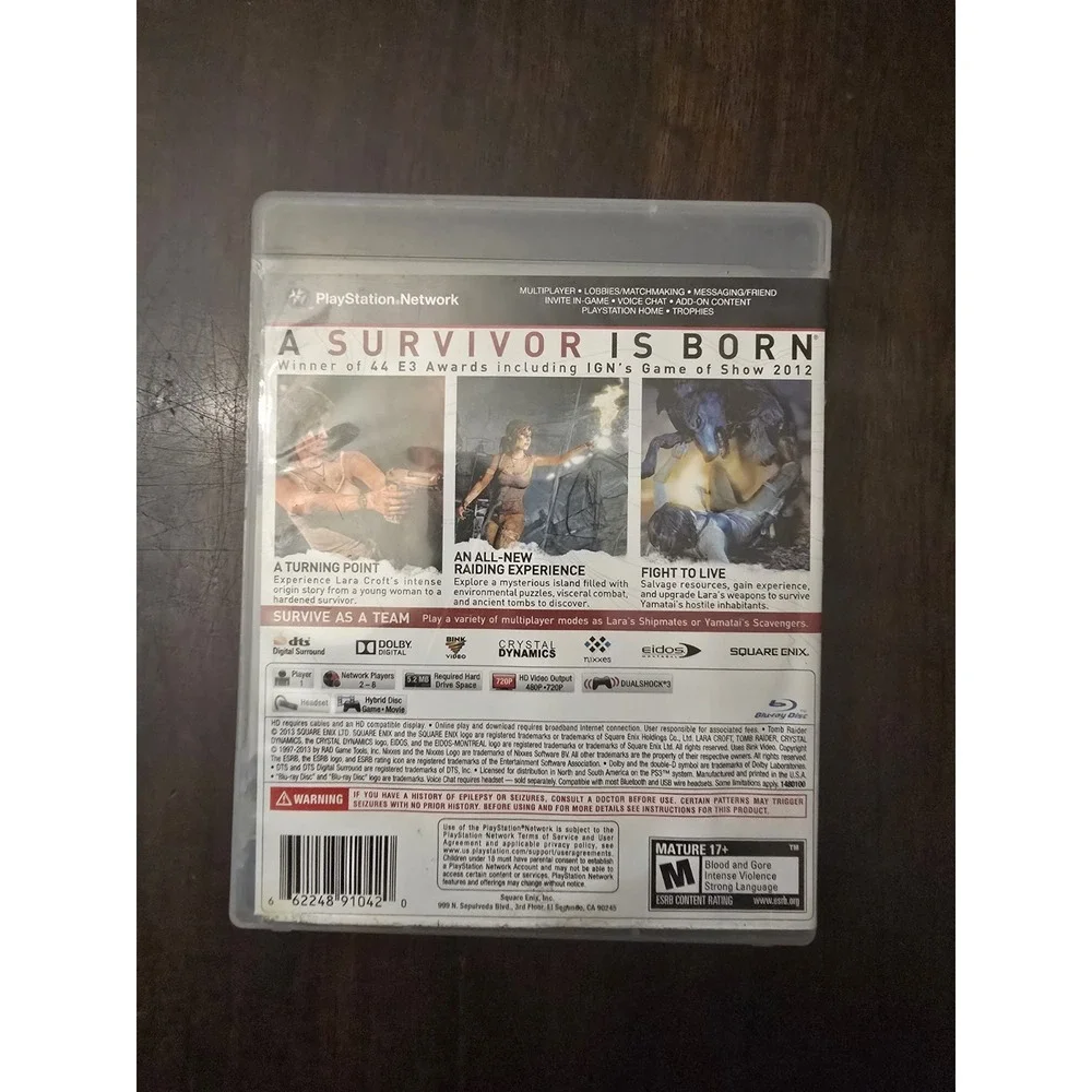 Tomb Raider Sony PlayStation 3 * PS3-Lara Croft